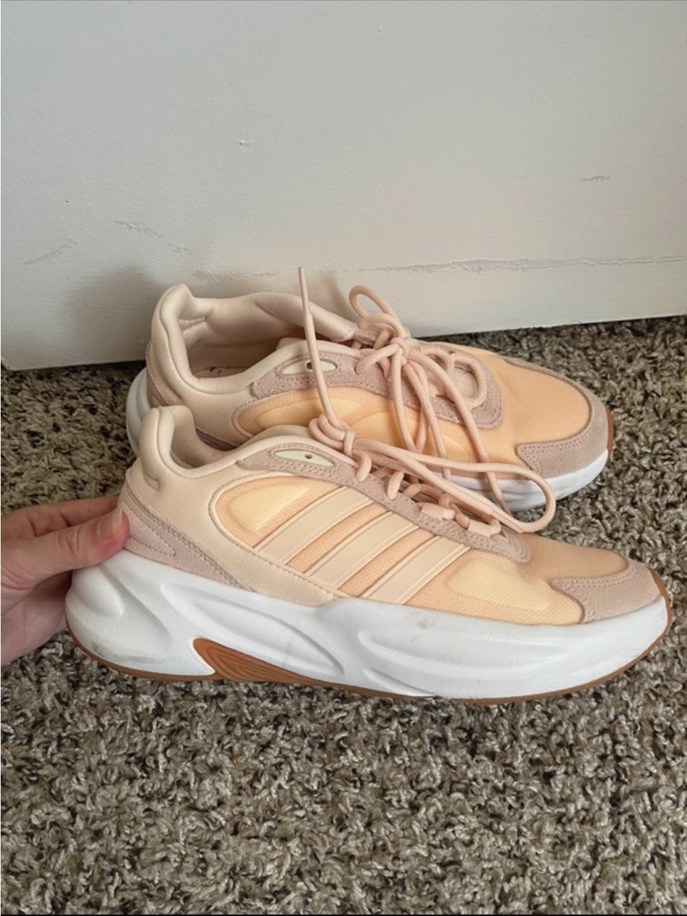 adidas Women's Peach and Cream Chunky Runner